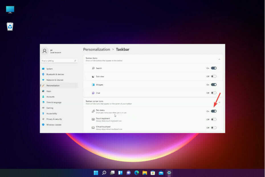 Kaj storiti, če se meni pero ne prikaže v sistemu Windows 11