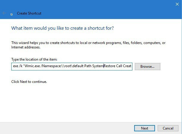 Okamžitý bod obnovení Windows 10