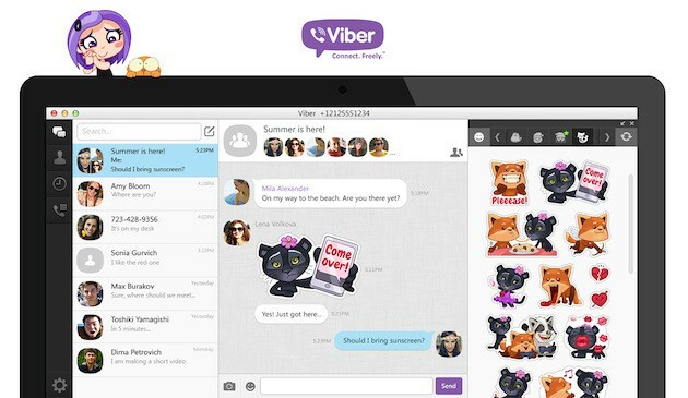 Viber випустив новий настільний додаток із вдосконаленням дизайну та наклейками