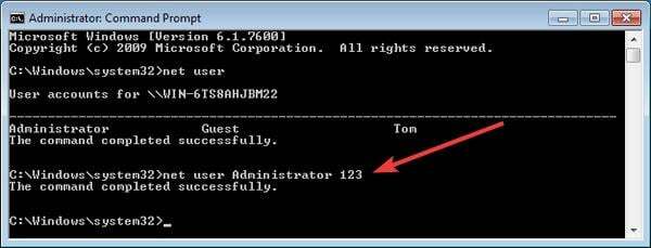 restablecer la contraseña de Windows 7 sin iniciar sesión.