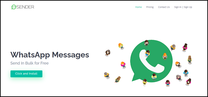 ส่วนขยาย WhatsApp สำหรับข้อความจำนวนมาก