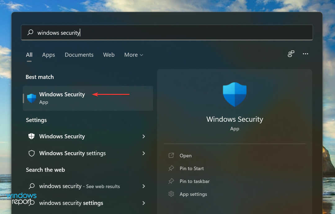 Luncurkan Windows Security untuk memperbaiki kotak shutdown Windows 11