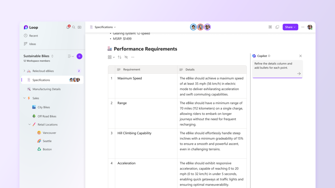 copilot i microsoft loop