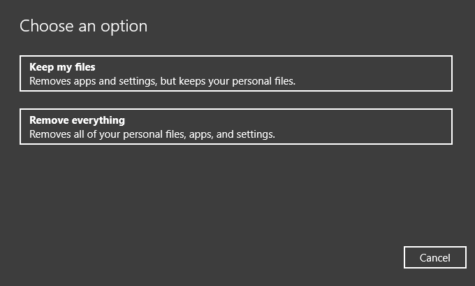 saglabāt vai noņemt failus Windows 10 srttrail.txt kļūdas labojums
