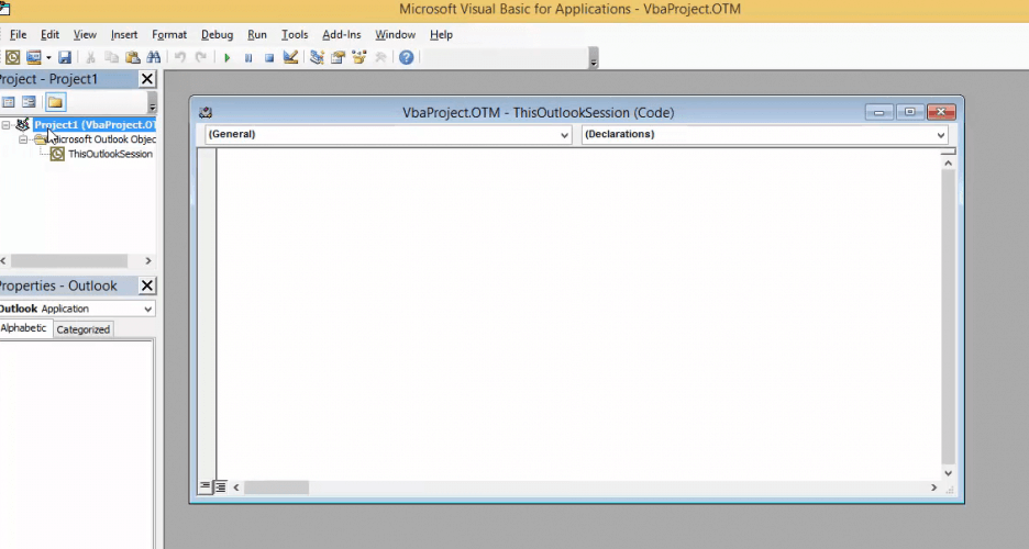 כלל חלון Outlook VBA להוריד קבצים מצורפים לתיקיה