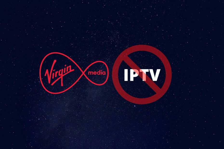 IPTV блокиран от Virgin Media