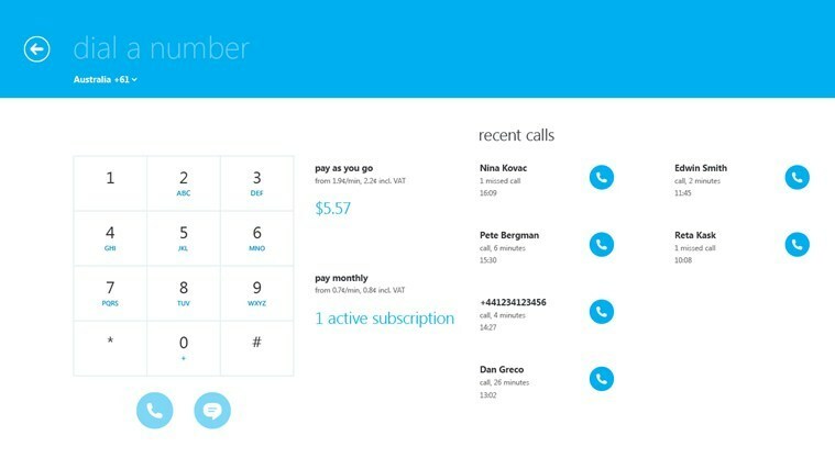 Skype-appen för Windows 8.1, 10 får favoriter synkroniseras över enheter