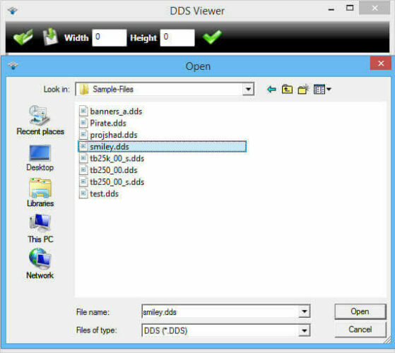 DDS Viewer-software, hvordan man åbner dds-filer
