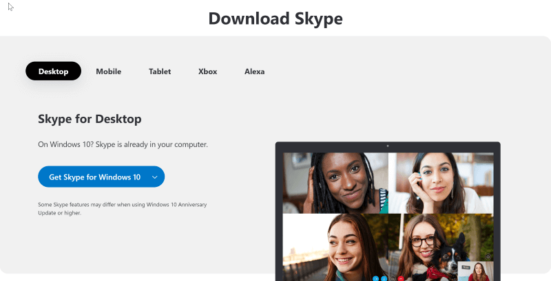 Загрузите Skype заново, если Skype продолжает запрашивать пароль