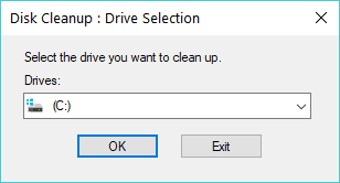 очистка диска выбор диска