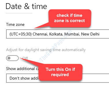 Провера датума и времена ако се временска зона правилно подеси за летње рачунање времена аутоматски се укључи