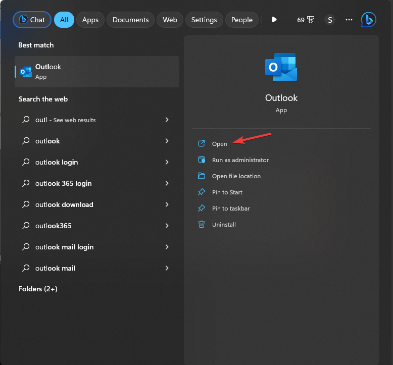 Outlook Başlat menüsü açık Outlook'ta Varsayılan Tarayıcıyı Hızla Değiştirin mi?