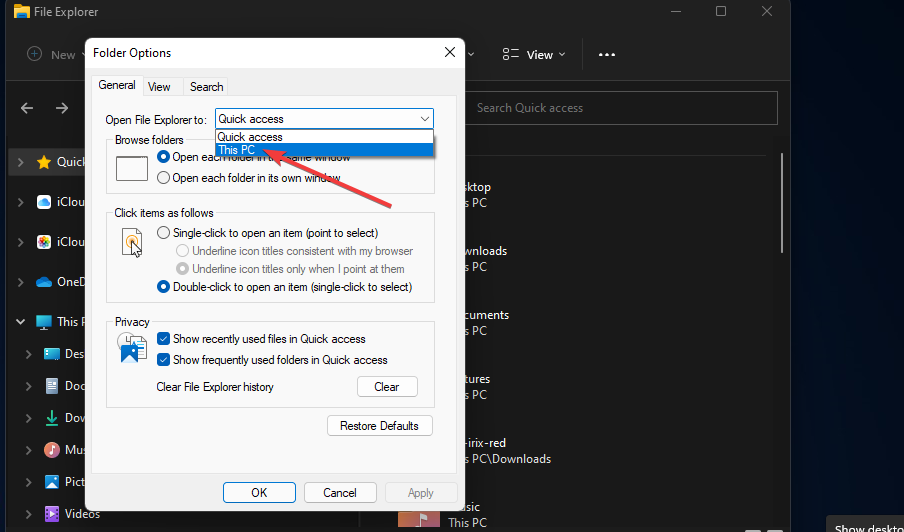 Diese PC-Option Windows 11-Datei-Explorer verzögert sich