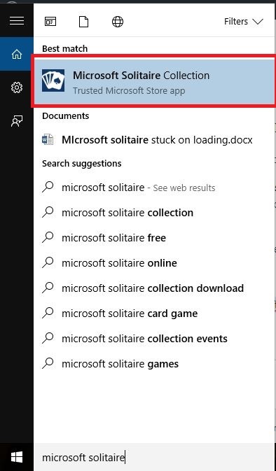 Microsoft Solitaire on jumissa lataamisen aikana