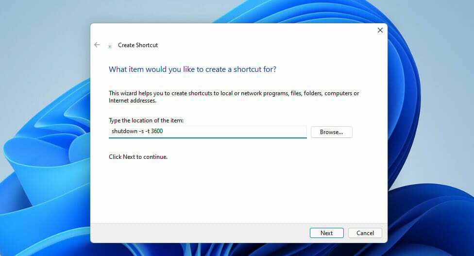 შექმენით მალსახმობების ფანჯრის განრიგის გამორთვა Windows 11
