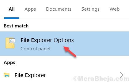 Opțiuni File Explorer Min