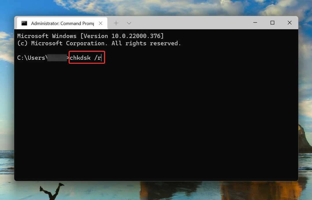 Jalankan Periksa Disk untuk memperbaiki tak terduga_store_exception windows 11