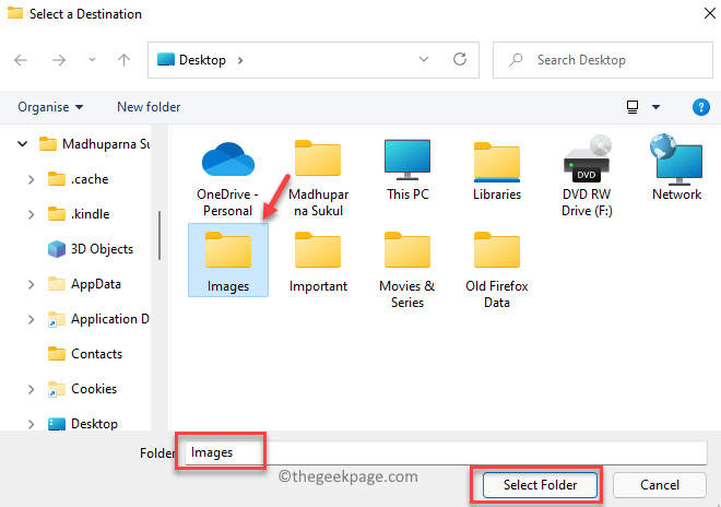Kaip pakeisti numatytąją ekrano kopijos aplanko vietą sistemoje „Windows 11“.