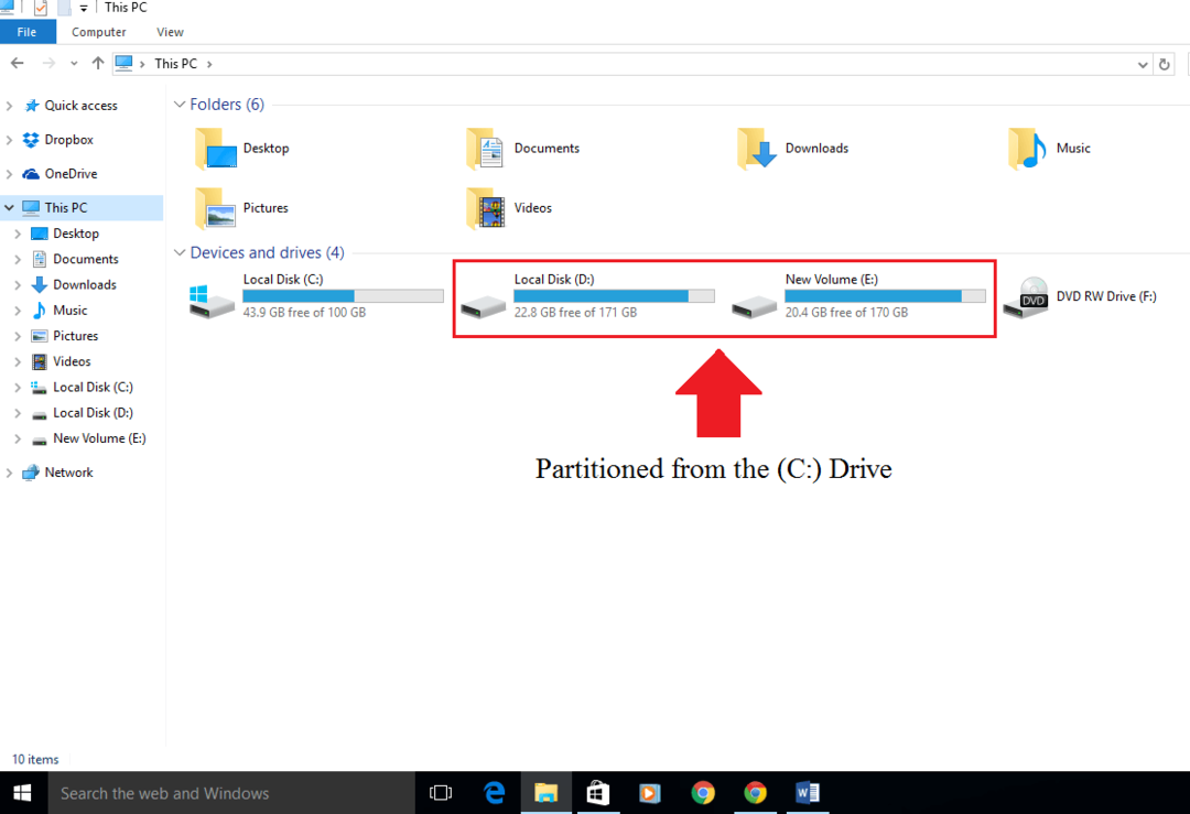 Как удалить раздел диска в Windows 10