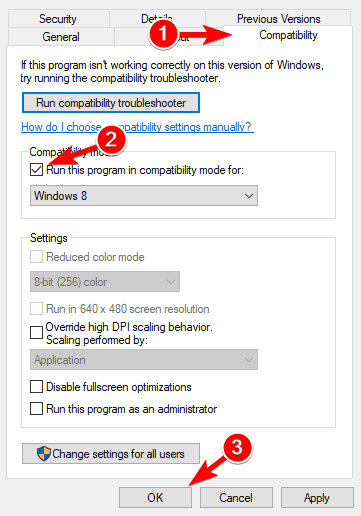 режим сумісності Windows 10 не розпізнає моє телебачення