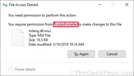 „Truste Installer“ funkcijos vaizdas