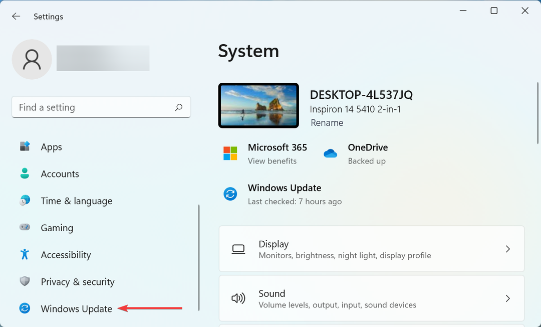 Windows Update za odpravo napake bitlocker Windows 11