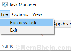 Führen Sie einen neuen Task-Manager aus Min