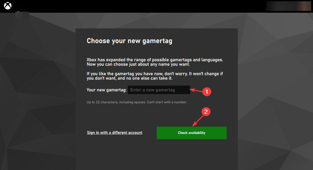 Altere o Gamertag do Xbox
