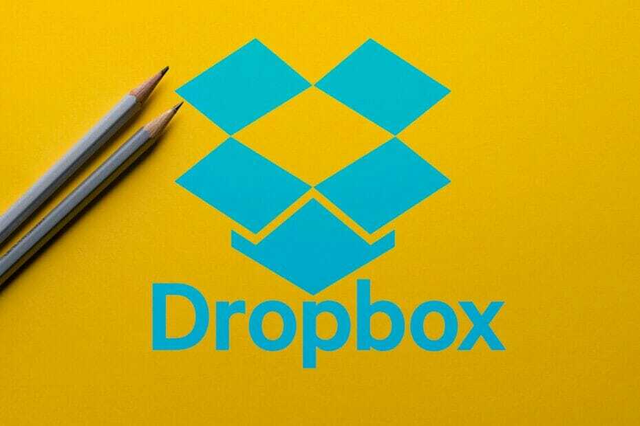 Stiskanje slike Dropbox