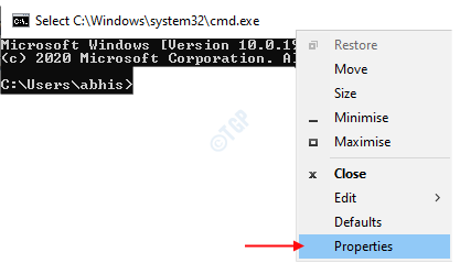 Hogyan engedélyezhetem a Billentyűparancsot a Másolás beillesztéséhez a Parancssorba a Windows 10 rendszeren