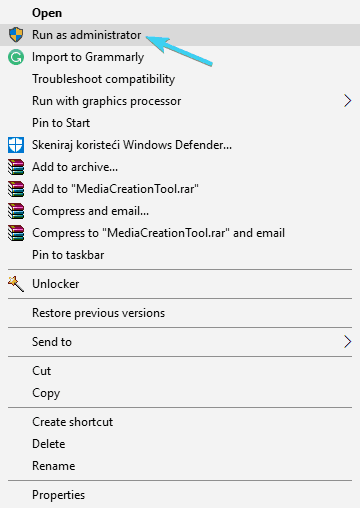 nadgradnja na Fall Creators Update iz sistema Windows 7 / 8.1