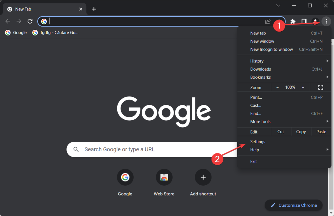Chrome-Three-Dot Google Chrome pour télécharger la fichier