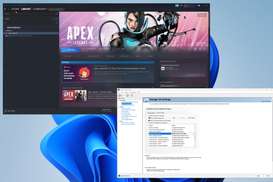 Apex Legends bruker ikke GPU: 5 måter å fikse det på
