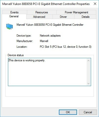 Felsök Ethernet-problem i Windows 10