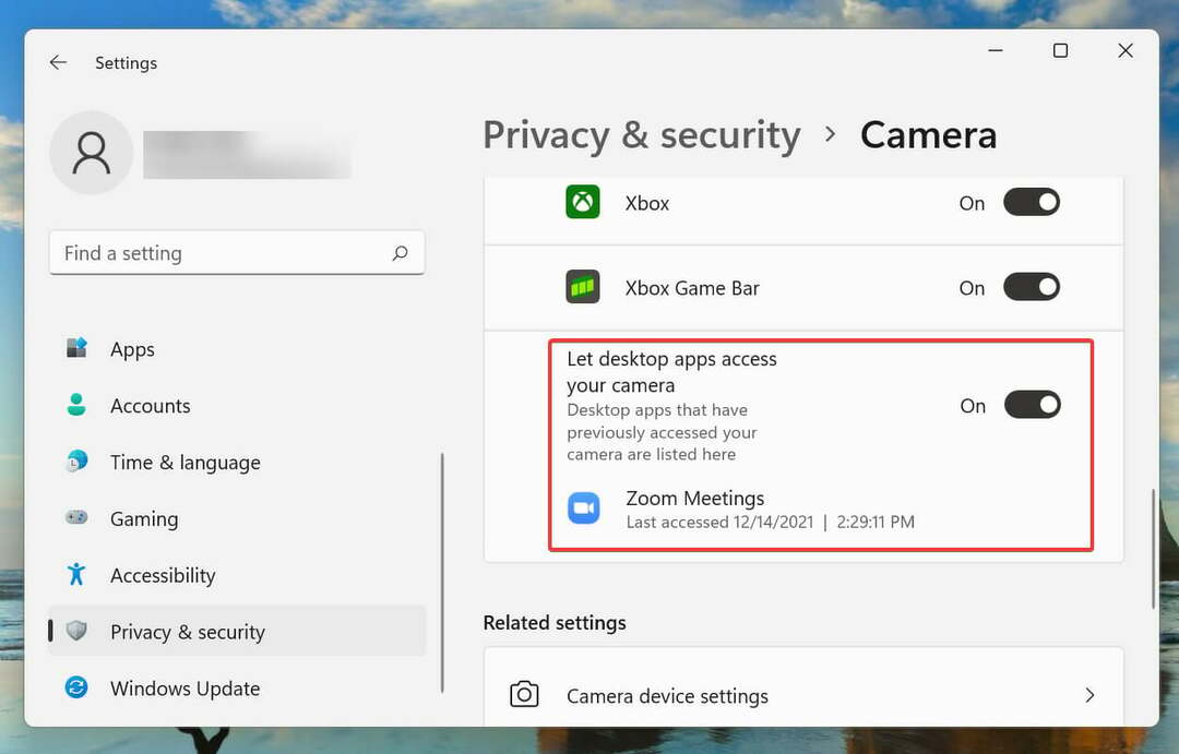 Activați permisiunile pentru a remedia Zoomul nu poate detecta camera în Windows 10 11