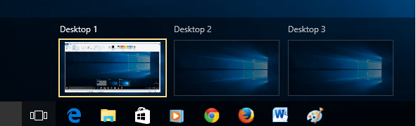 Virtuaaliset työpöydän Windows 10