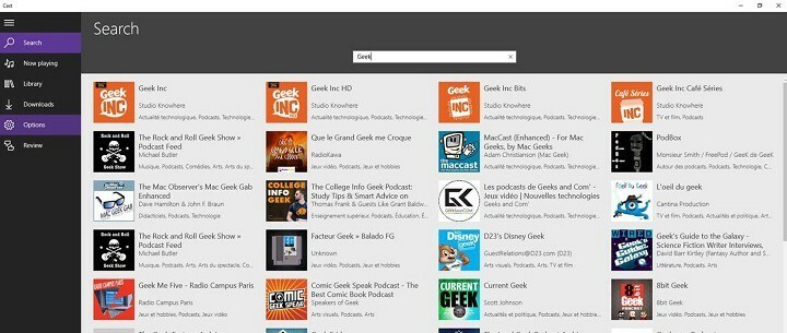 Odtwarzaj podcasty w tle na konsoli Xbox One za pomocą aplikacji Cast