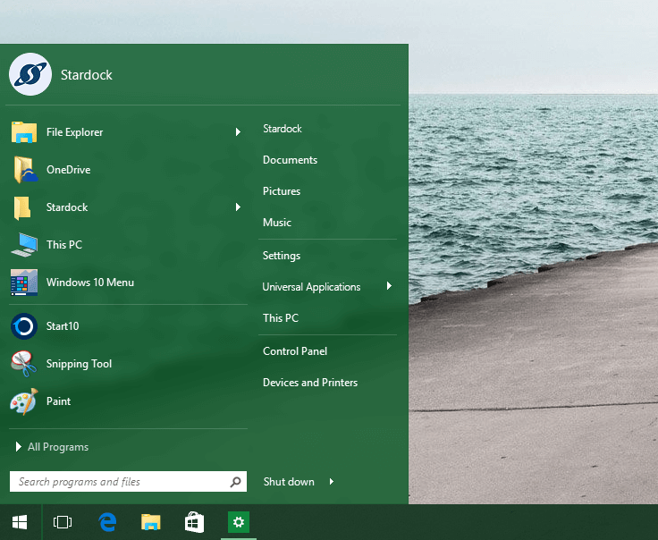 start10 windows 10 mulai personalisasi menu