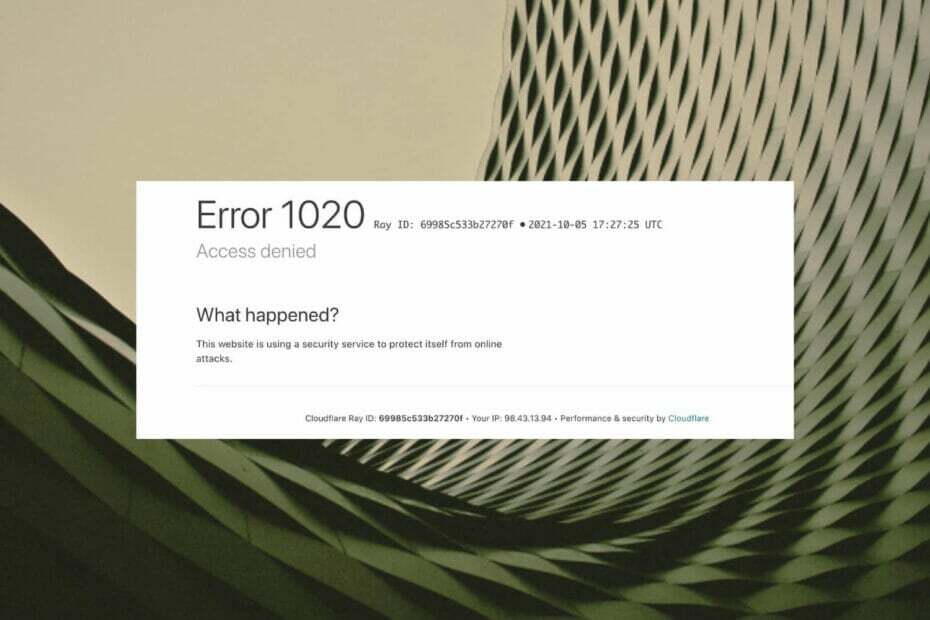 Код на грешка 1020 Crunchyroll Достъпът е отказан: 7 начина да го поправите