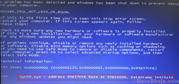 Windows 10'da SYNTP.SYS Mavi Ekran Ölüm Hatasını Düzeltin