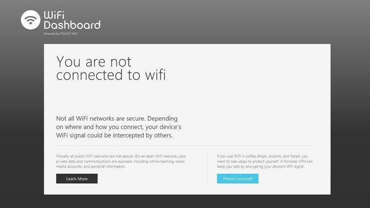 Conosci la connettività e lo stato di sicurezza del tuo WiFi con questa app per Windows 8