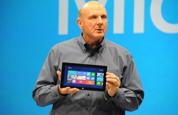 Балмер: Ми побудували занадто багато пристроїв Surface RT, підведених продажами Windows