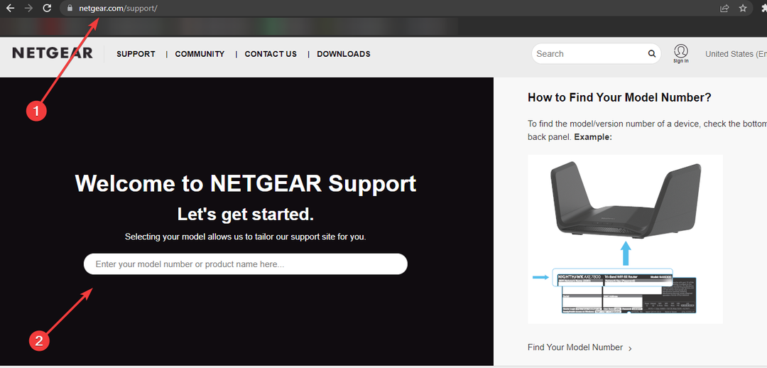  Netgear-Supportseite