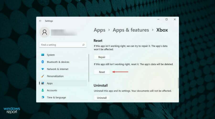 Setzen Sie die App zurück, um die Xbox-App zu reparieren, die bei der Vorbereitung hängen geblieben ist 