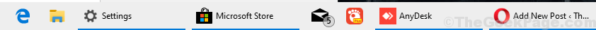 Kuidas näidata tekste ikoonide kõrval Windows 10 tegumiribal