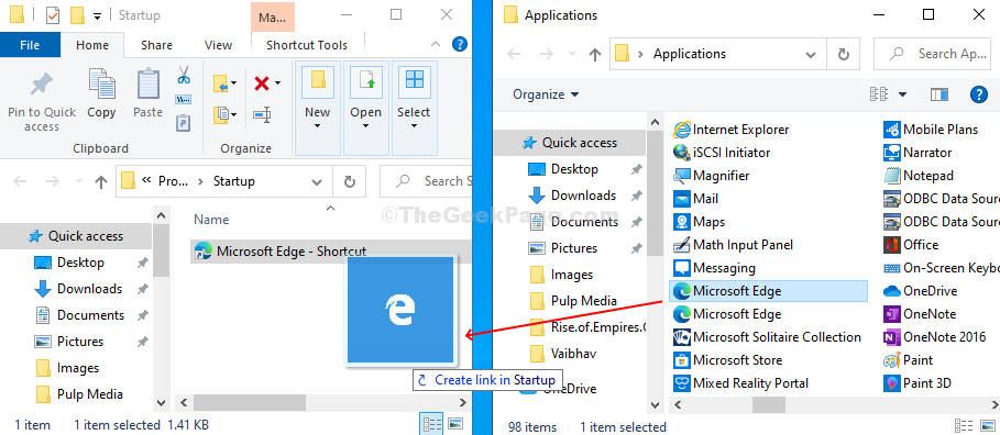Az alkalmazások vagy fájlok automatikus indításának beállítása a Windows 10 indításakor