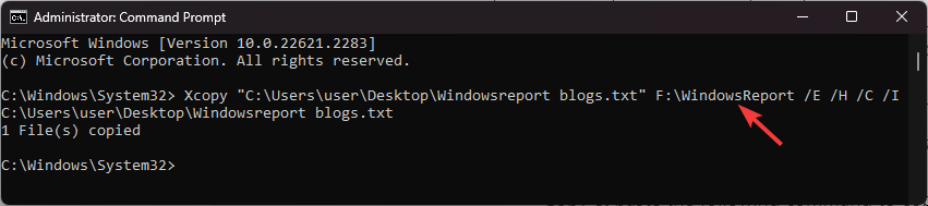 cmd_Dateien in Windows 11 mit der Eingabeaufforderung kopieren