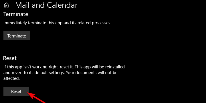 Windows 10 meilirakendus on väljundkastis kinni