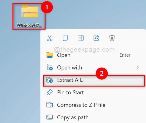 Ekstraktige kõik Windows 7 mängude ZIP-fail 11zon