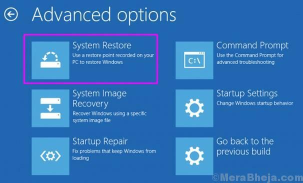 Restaurar sistema de configuración de Windows